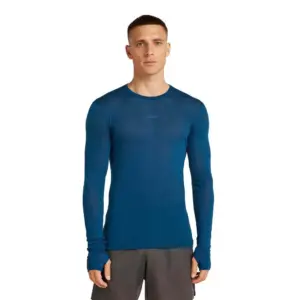Icebreaker Merino Blend 75 Cool-lite™ Featherlight™ Crewe Lange Mouwen Basislaag Atlantic