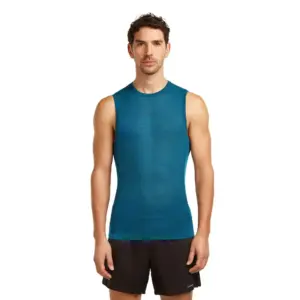 Icebreaker Merino Blend 75 Cool-lite™ Featherlight™ Mouwloos Basislaag Atlantic