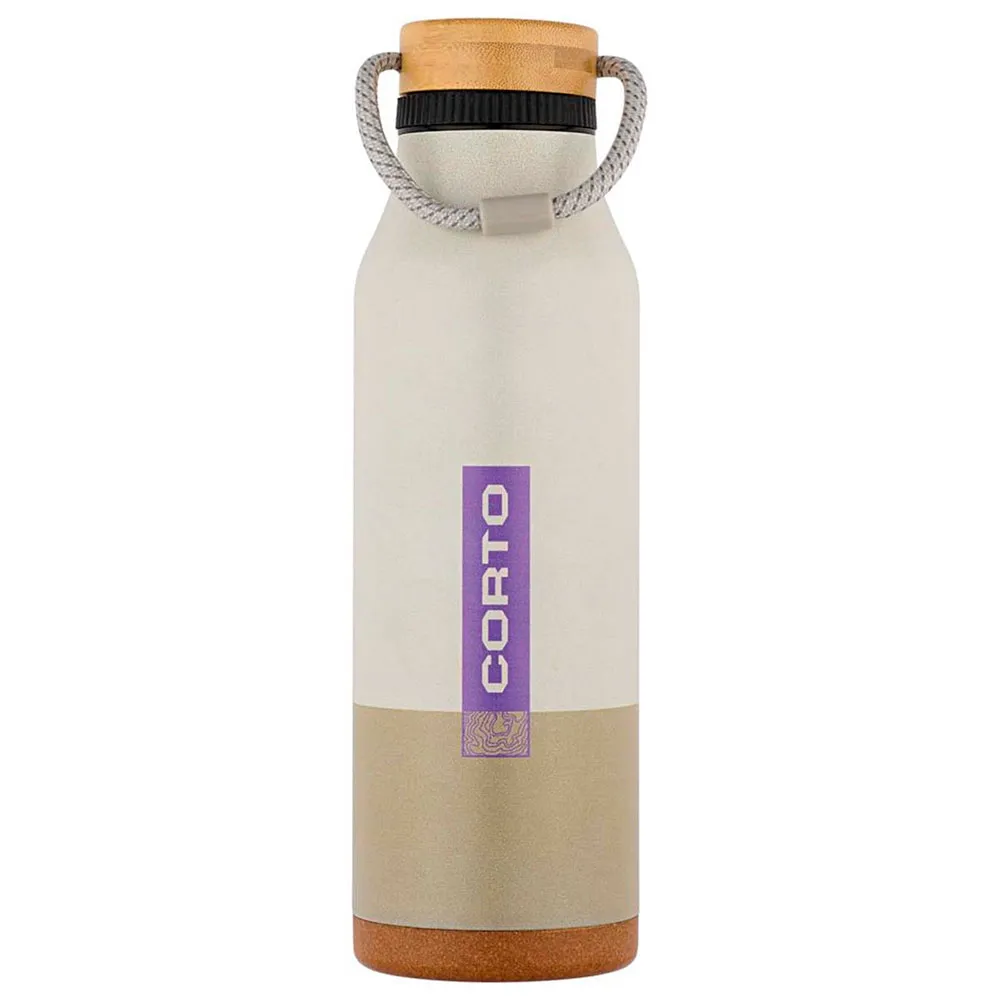 Corto Insulated Bamboo 0,7l Thermosfles Wit