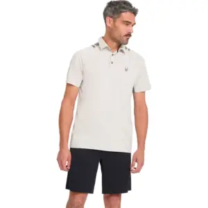 Spyder Pinnacle Korte Mouw Poloshirt Grijs