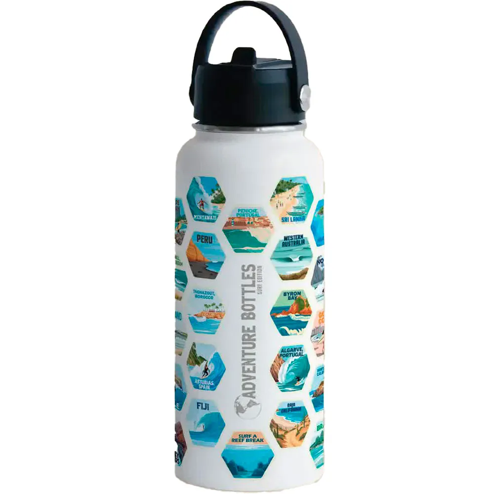 Awesome Maps Adventure Surf+stickers Thermosfles