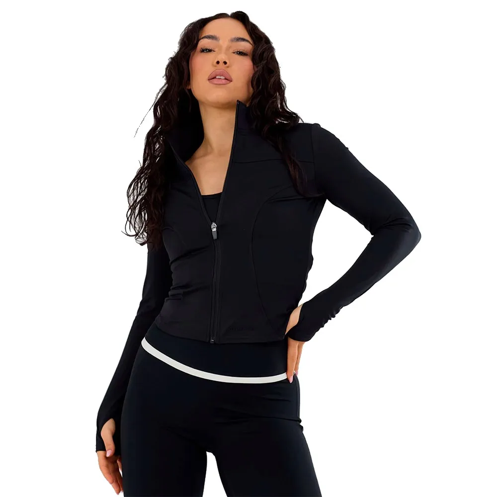 Fundango Flow Zip Up Sweatshirt Met Rits Zwart