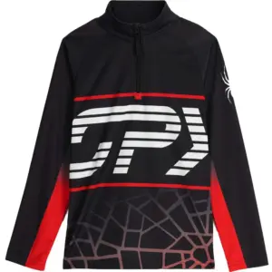 Spyder Web Fleece Met Halve Rits Gerenoveerd Zwart