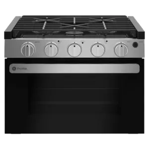 Ge Appliances Drop In 17´´ Gasoven Zwart