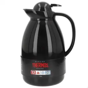 Thermos Double Insulated-1l Thermosfles Zwart