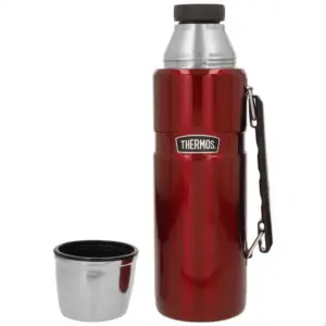 Thermos Stainless Steel With Handle-1.2l Thermosfles Rood