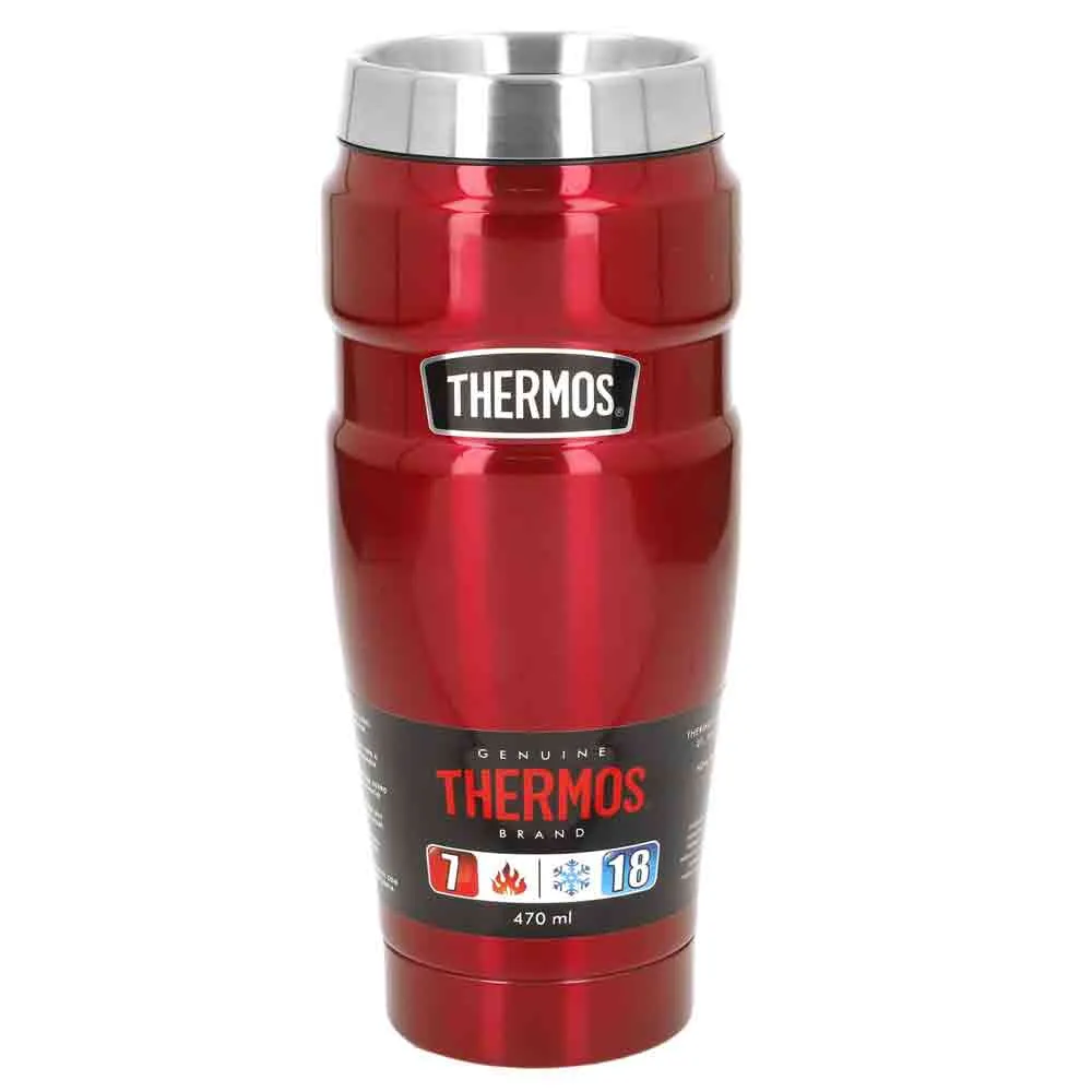 Thermos Stainless Steel-470ml Glas Rood