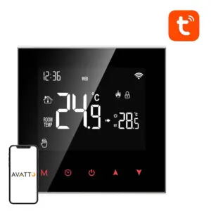 Avatto Zwt100 Slimme Thermostaat Zwart
