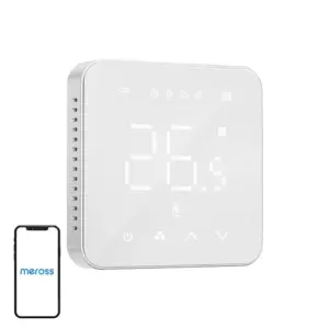 Meross Mts200bhk Slimme Thermostaat Zwart