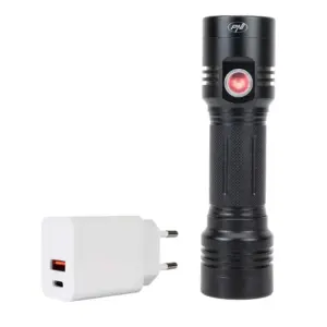 Pni Adventure F200 & Dual Wall Charger Chg300 Zaklamp Zwart
