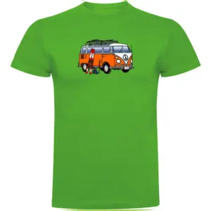 Kruskis Hippie Van Ski T-shirt Met Korte Mouwen Groen