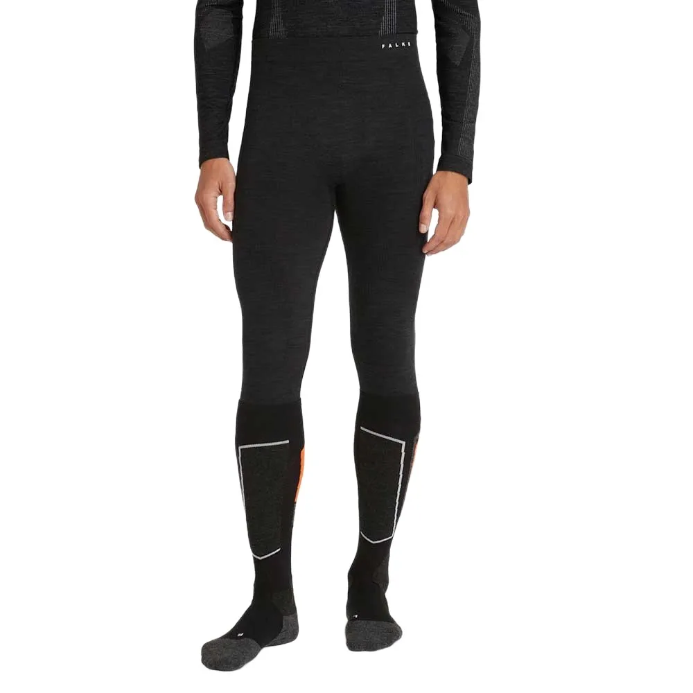 Falke Wool-tech 3/4 Basislaag Broek Zwart
