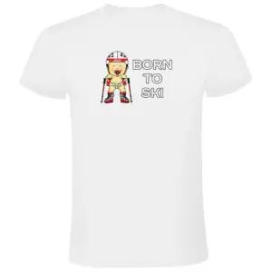 Kruskis Born To Ski T-shirt Met Korte Mouwen Wit