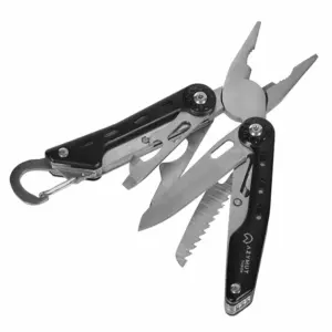 Azymut Turon 10 Tools + Carabiner + Belt Pouch h-p224108 Multitool Zwart