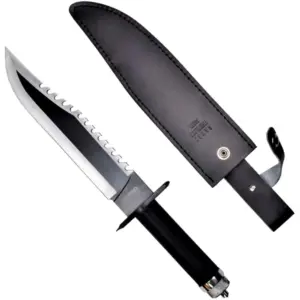 Cinema Classic Rambo Ii 400 Mm Leather Scabbard Mes Zwart