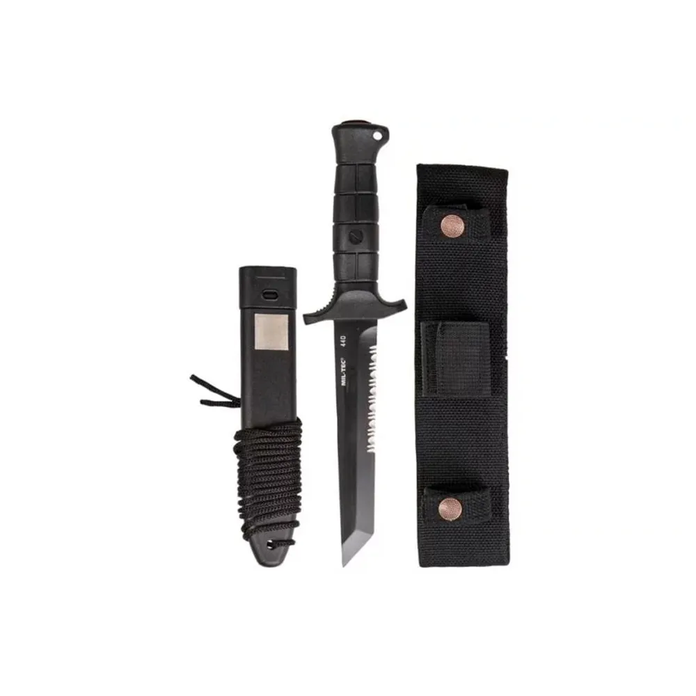 Mil-tec German Combat 2000 Steel 440 Mes Zwart