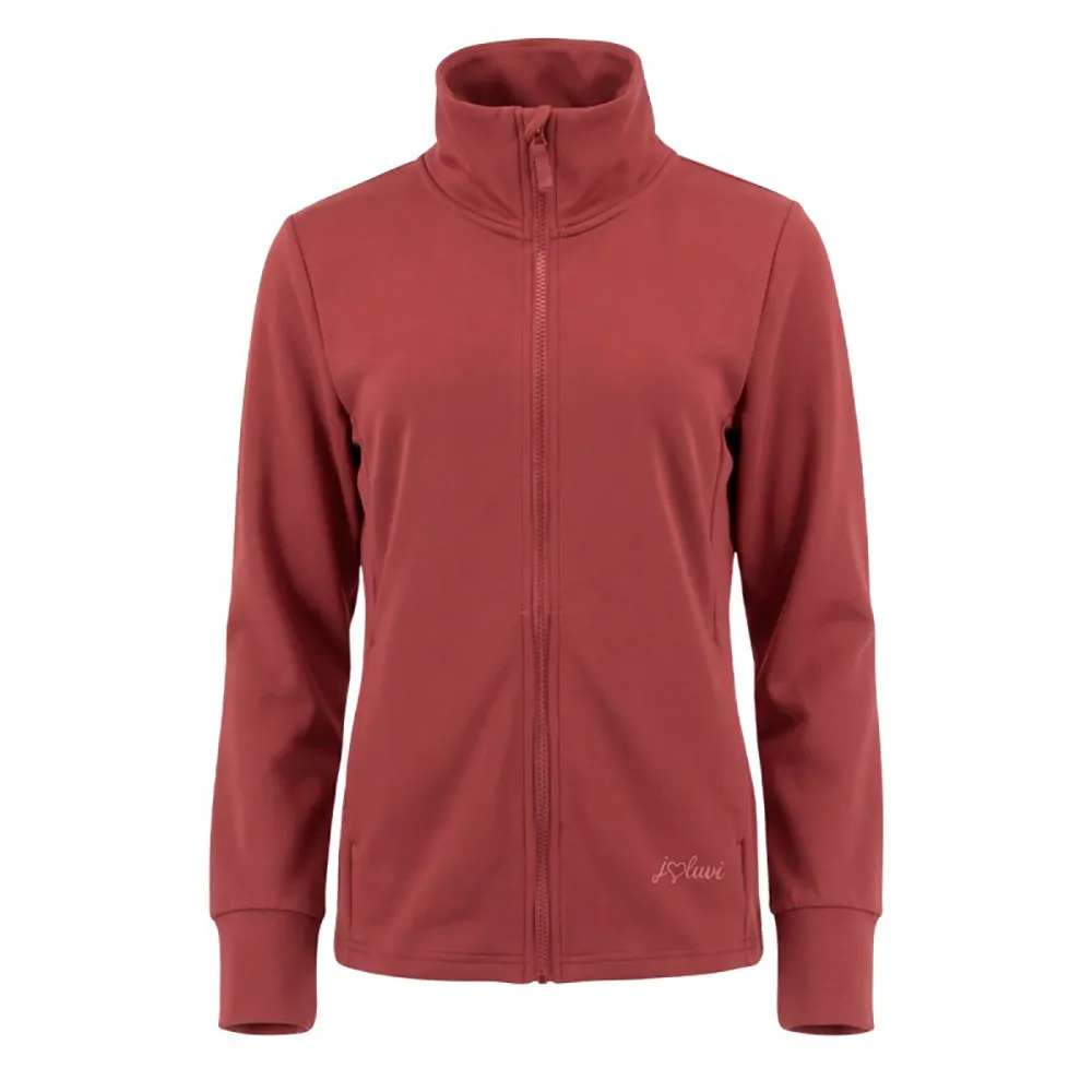 Joluvi Modal Sweatshirt Met Rits Rood