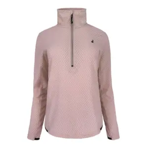 Joluvi Alpha Fleece Met Halve Rits Rosepal/uva Atawba