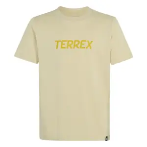 Adidas Terrex Kids Multi Logo T-shirt Met Korte Mouwen Geel