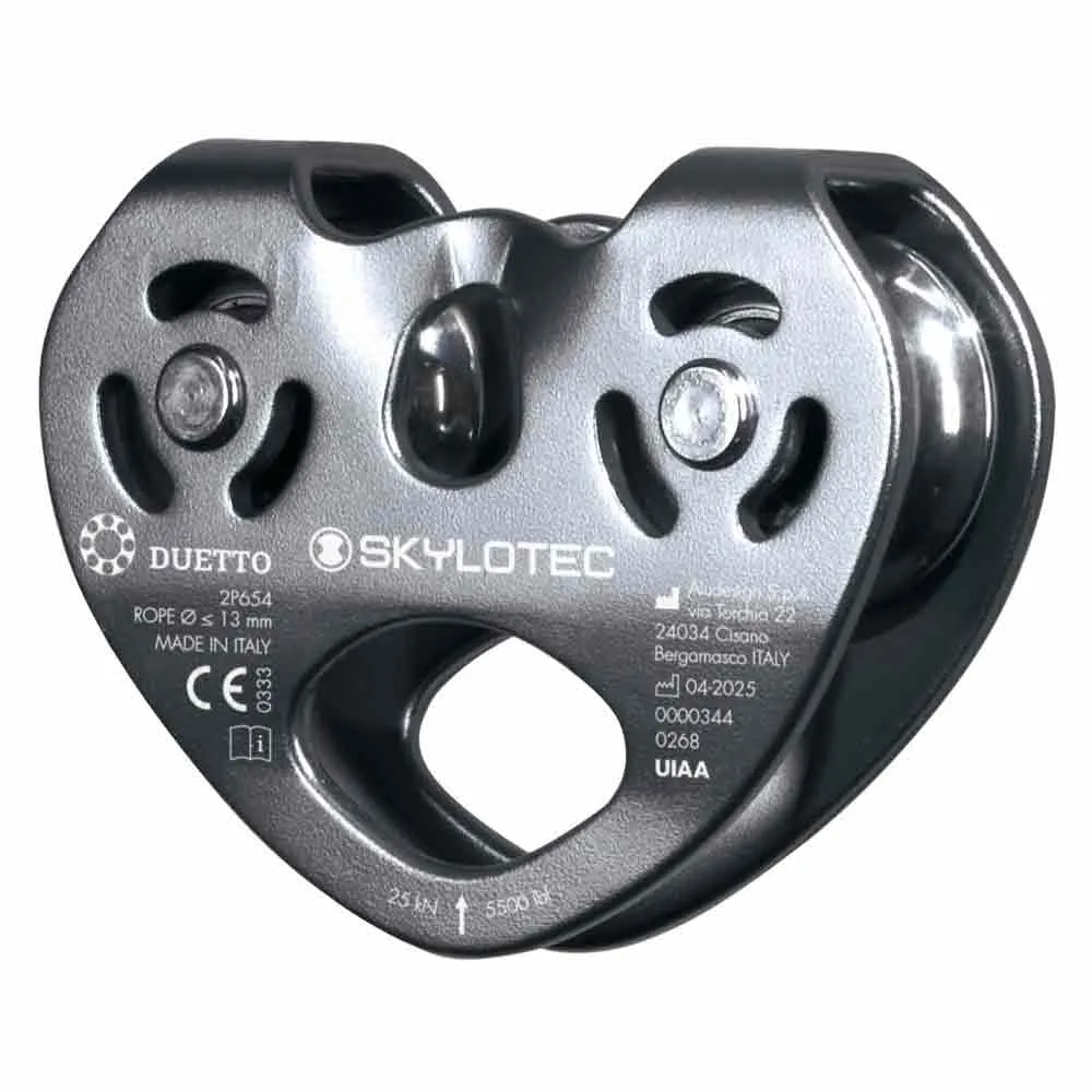 Skylotec Duetto Katrol Grijs