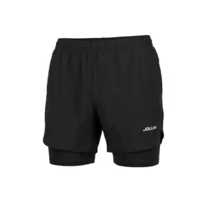 Joluvi Laufen Duo Korte Broek Zwart