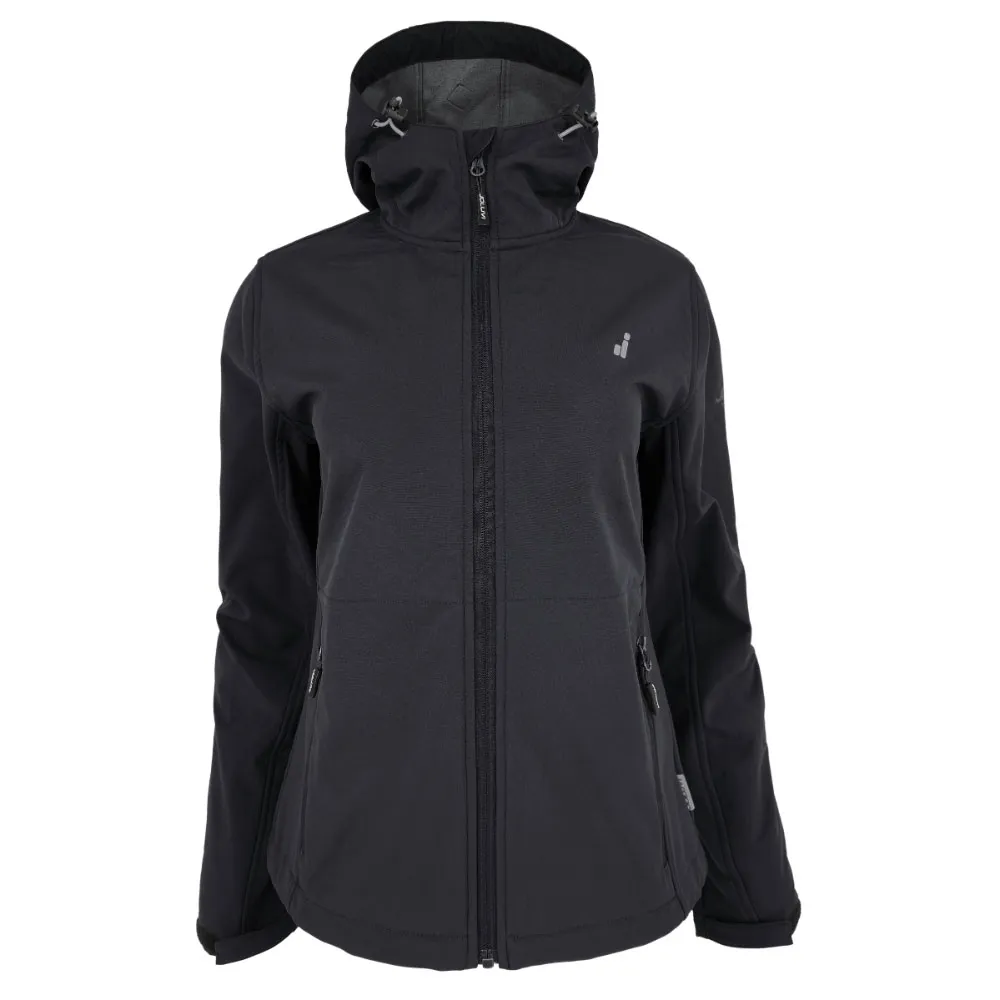 Joluvi Mengali Hood Softshelljack Zwart