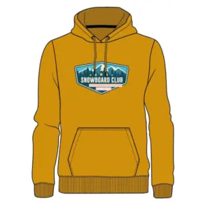Joluvi Hoodie Print 23 Hoodie Mustard / Mustard