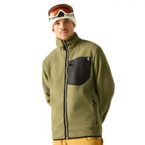 Dare2b Camber Shield Fleece Met Volledige Rits Olijf