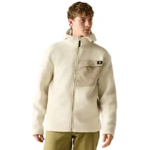 Dare2b Firn Hooded Borg Fleece Met Volledige Rits Almond Milk
