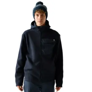 Dare2b Firn Hooded Borg Fleece Met Volledige Rits Blauw