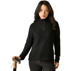Dare2b Glamorize Iv Sweatshirt Met Halve Rits Zwart