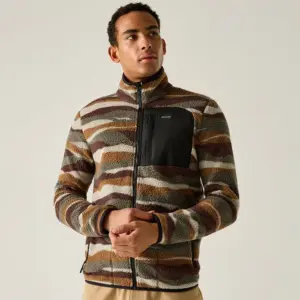 Regatta Frankie Borg Fleece Met Volledige Rits Ground Coffee Mountain Range