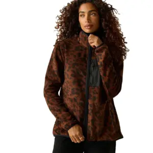 Regatta Frankie Fleece Met Volledige Rits Darktexturedleopard