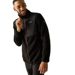 Regatta Morran W/r Fleece Met Volledige Rits Zwart