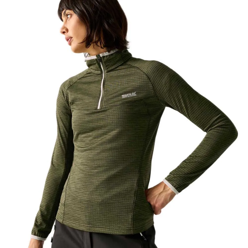 Regatta Yonder Ii Fleece Met Halve Rits Olijf