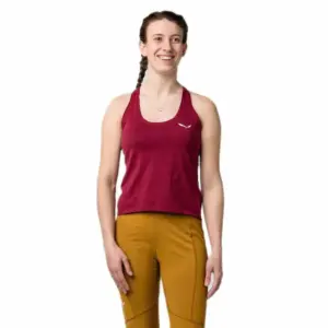 Salewa Lavaredo Hemp Mouwloos T-shirt Syrah