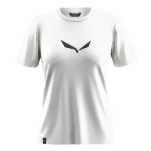 Salewa Solid Dry T-shirt Met Korte Mouwen Wit