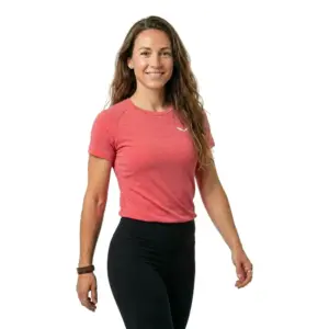 Salewa Zebru Cool Amr T-shirt Met Korte Mouwen Koraal