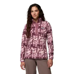 Columbia Benton Springs™ Printed Snap Fleece Met Halve Rits Antique Mauve / Sketchup