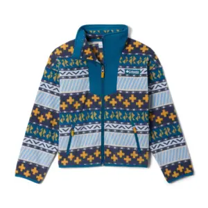 Columbia Sequoia Grove™ Printed Fleece Met Volledige Rits Blauw
