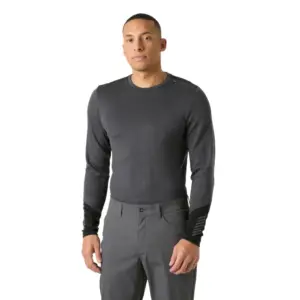 Helly Hansen Lifa Merino Midweight Crew Lange Mouwen Basislaag Grijs
