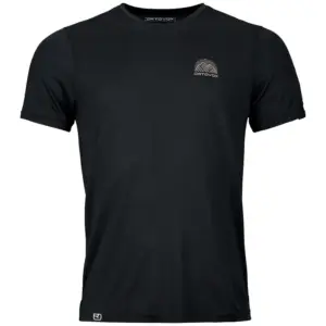 Ortovox 120 Cool Tec Mtn Stripe T-shirt Met Korte Mouwen Zwart