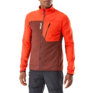 Millet Seneca Fleece Met Volledige Rits Truffle / Paprika