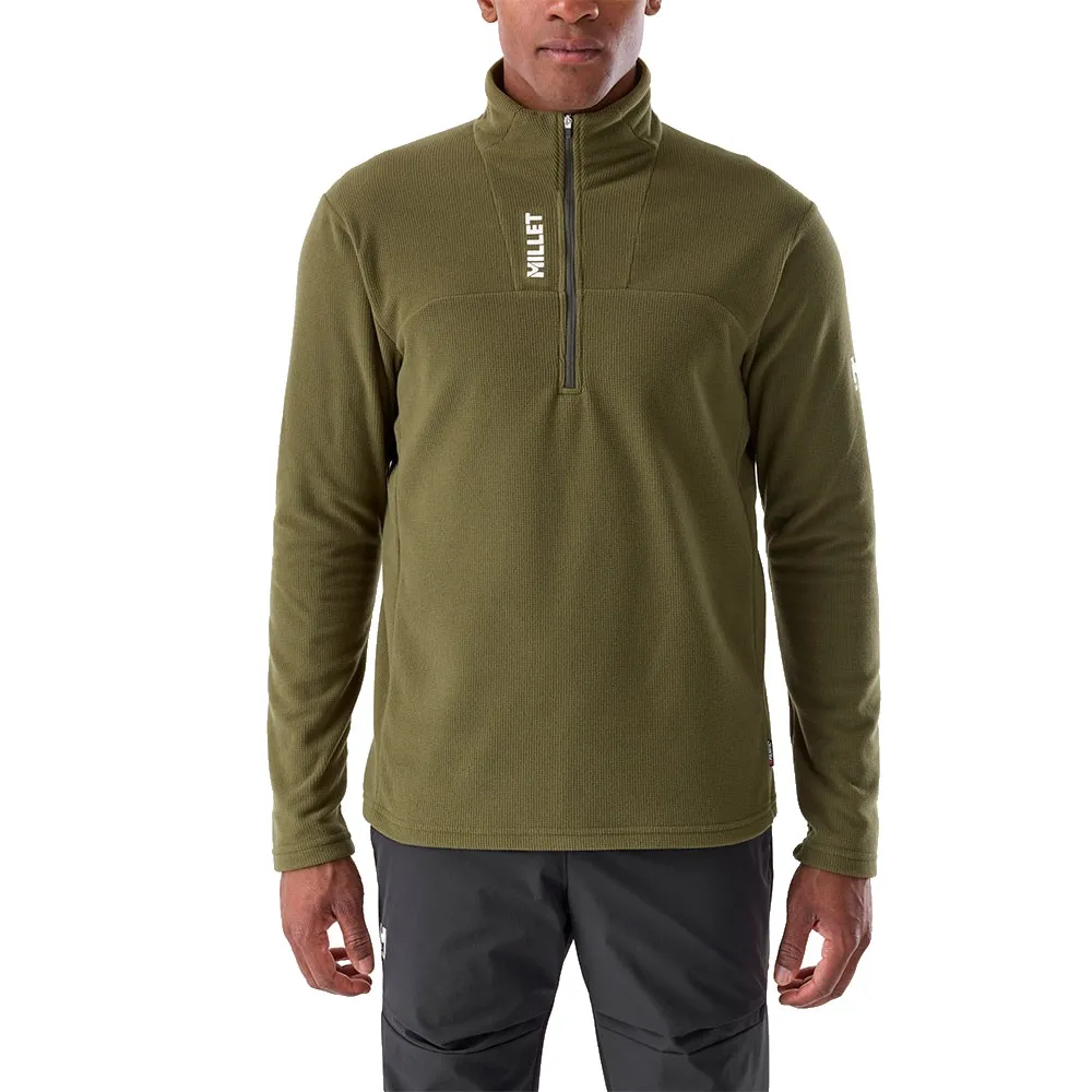 Millet Ubic Lightgrid Sweatshirt Met Halve Rits Grape Leaf
