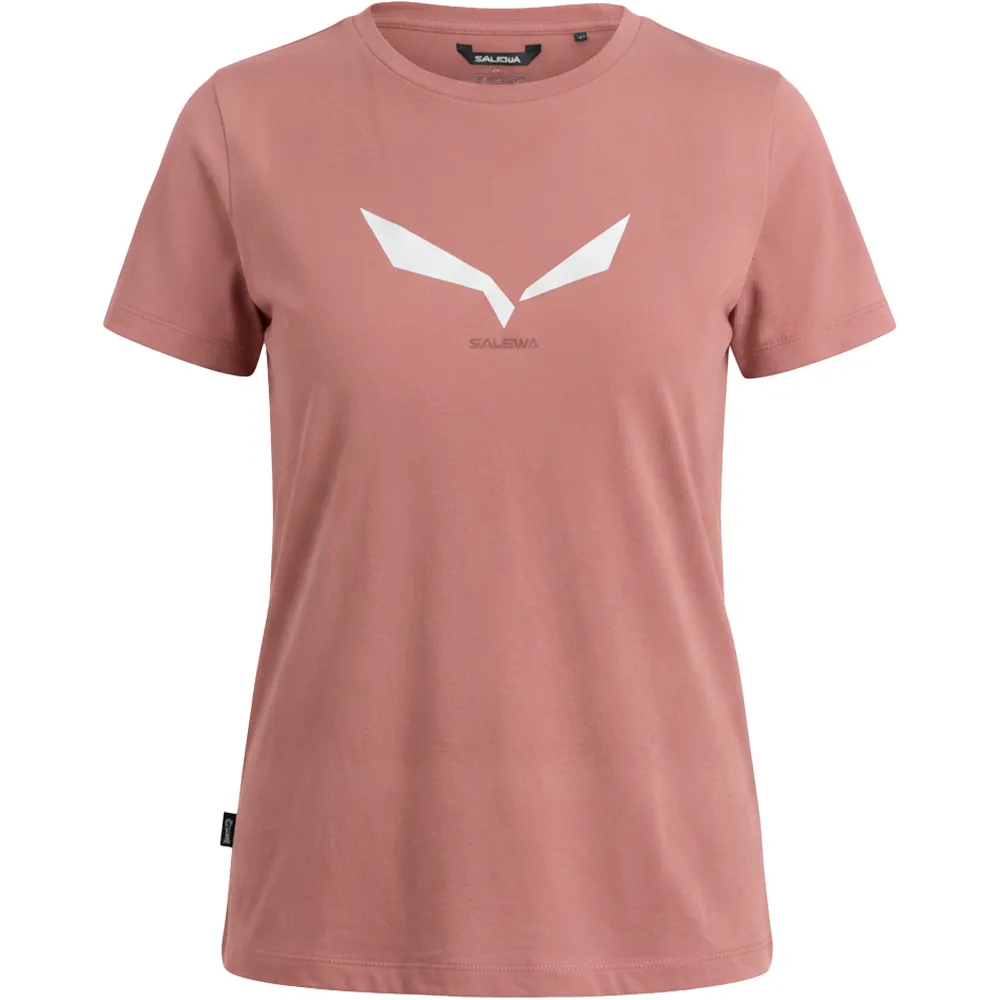 Salewa Solid Dry T-shirt Met Korte Mouwen Roze