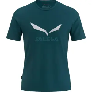 Salewa Solidlogo Dry T-shirt Met Korte Mouwen Blauw