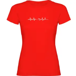 Kruskis Mountain Heartbeat T-shirt Met Korte Mouwen Gerenoveerd Rood