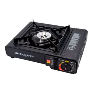 Match 20kw 146g/h Gascampingkeuken 1 Branders Zwart
