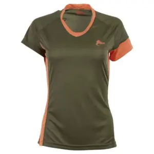 Ande Cecilia T-shirt Met Korte Mouwen Vde Leaf / Apricot