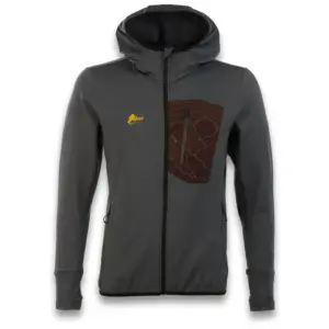 Ande Eccles Fleece Met Volledige Rits Antraciet